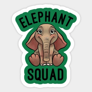 Elephant Squad - Elephants lovers Sticker